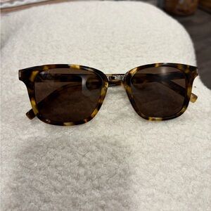 Saint Laurent Brown Tortoise Sunglasses